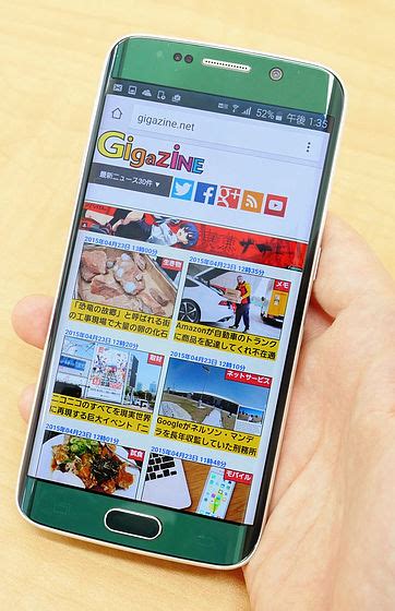 両側曲面ディスプレイ＆独自開発64bitオクタコアsoc搭載の「galaxy S6 Edge」レビュー ライブドアニュース