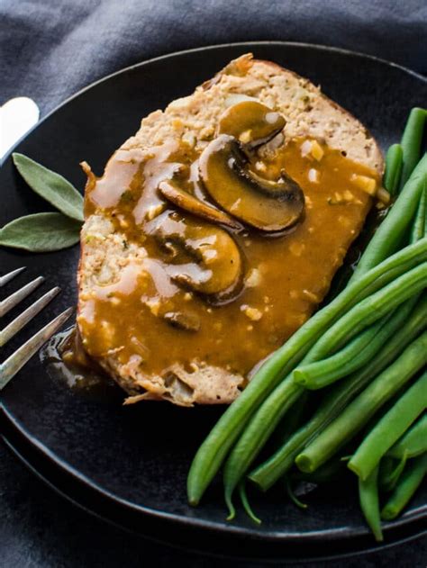 The Best Meatloaf With Mushroom Gravy Garlic Zest