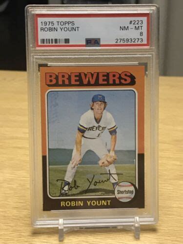 Topps Baseball Robin Yount Rookie Rc Psa Nm Mt Milwaukee