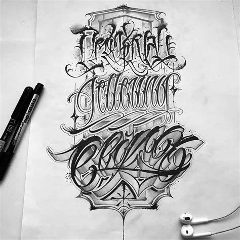 Caligrafia Estilo Chicano Buscar Con Google Tattoo Font For Men