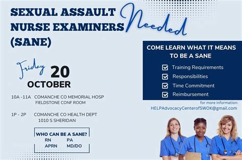 Sexual Assault Nurse Examiners Needed Comanche County Memorial Hospital Blog