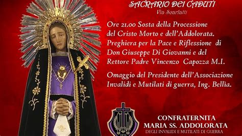 Per il Venerdì Santo la preghiera per la Pace al Sacrario dei Caduti