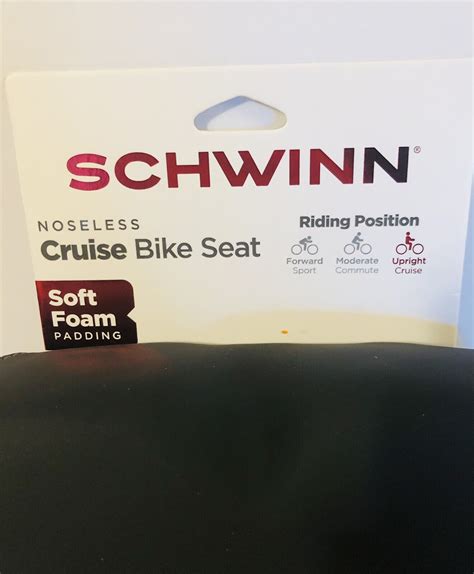 Schwinn Cruise Noseless Bicycle Saddle Ebay