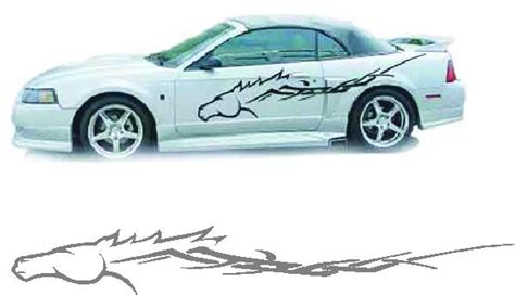 Ford Mustang Vinyl Graphics Decals Tribal Flame Car