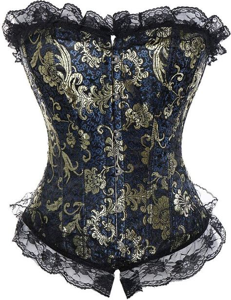 MISS MOLY Sexy Gothic Corset For Women Satin Boned Overbust Bustier