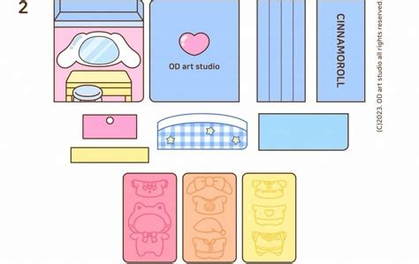 Cinnamoroll Paper Doll House