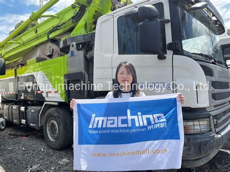 Imachine Used Machine Large Theoretical Output Concrete Pumps Truck 56m