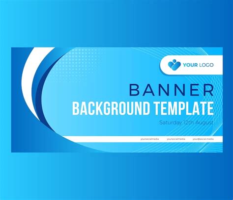 Premium Vector Blue Banner Template