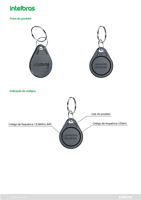 Chaveiro Acionado Por Aproxima O Rfid Th Dt Intelbras