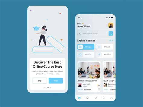 Learning App Uiux Design Figma