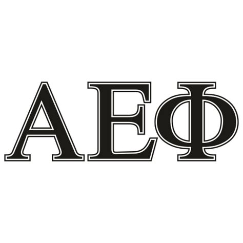 Alpha Epsilon Phi Letter Black Svg Alpha Epsilon Phi Greek Sorority