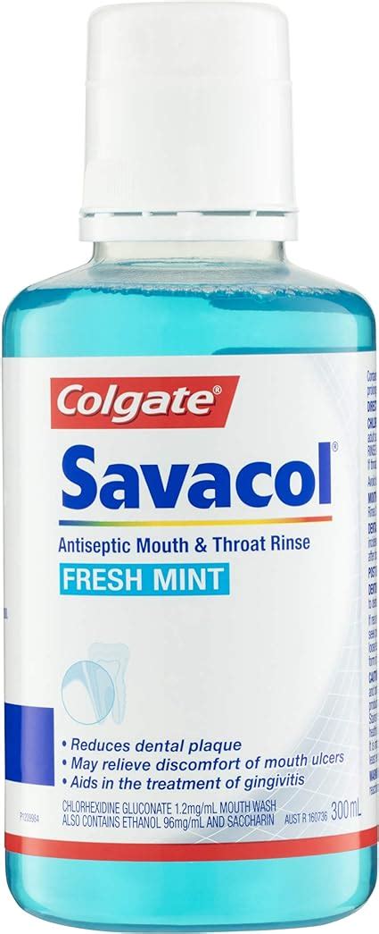 Colgate Savacol Antiseptic Mouth And Throat Rinse Mouthwash 300mL