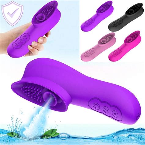 USB SPEED NIPPLE SUCKING Oral Sex Clit Vibrator Lick Clitoris Vagina Sucker EUR