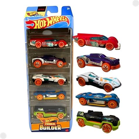 Pack Carrinhos Hot Wheels Track Builder Htv Mattel Shopee Brasil