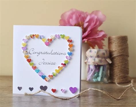 Handmade 3D Congratulations Card Personalised