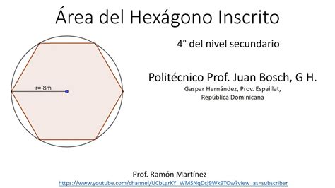 Rea Del Hex Gono Regular Inscrito Youtube