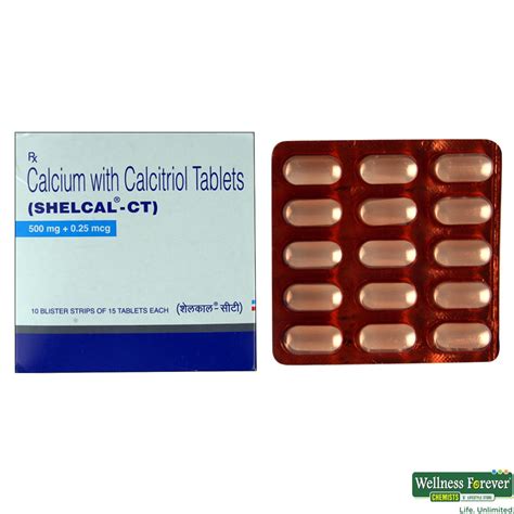 Buy Shelcal-CT 15 Tablets Online at Best Prices | Wellness Forever