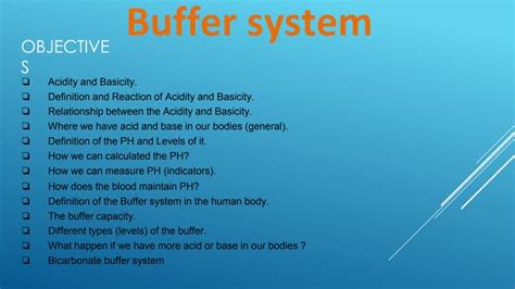 Buffer system | PPT