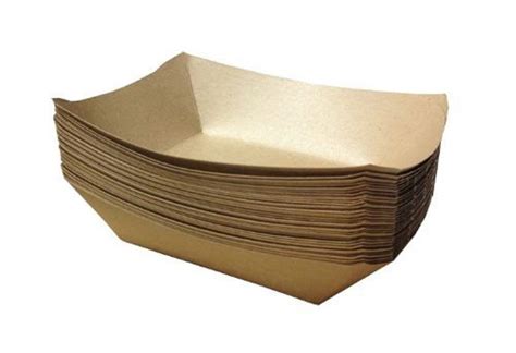 Buy Pcs Ml Oz X X Mm Brown Biodegradable Boats