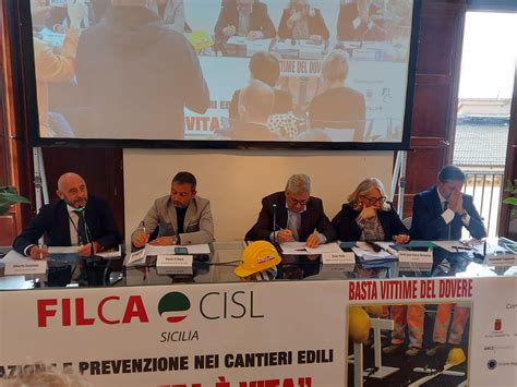 Sicurezza Nei Cantieri Edili Convegno Della Filca Cisl Live Sicilia