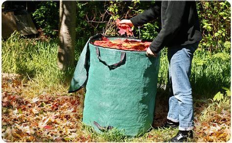 X Sac Dechets Verts Avec Couvercle L Sac Jardinage Dechets Avec