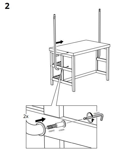 Ikea Vadholma Kitchen Island With Rack Instruction Manual