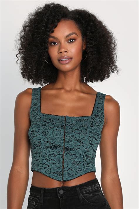 Lace Tank Crop Top