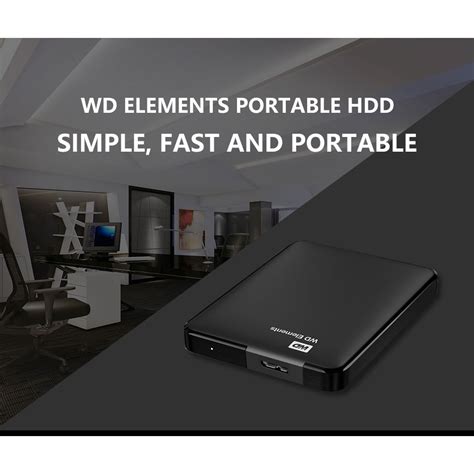 ฮาร์ดไดรฟ์ภายนอก Wd Elements 2 5 นิ้วแบบพกพา 1 Tb 2tb 3tb 4tb Usb 3 0 Fashionbeautygirl1