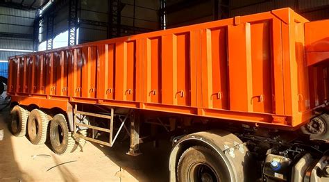 Orange Mild Steel Sidewall Semi Trailer Rs 1645000 Piece Garima