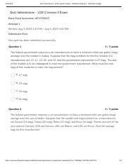 Quiz Submissions 03 Lesson 3 Exam Statistical Analysis I Ashworth