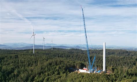 Ein sechstes Windrad für den Windpark Munderfing wird gebaut EWS