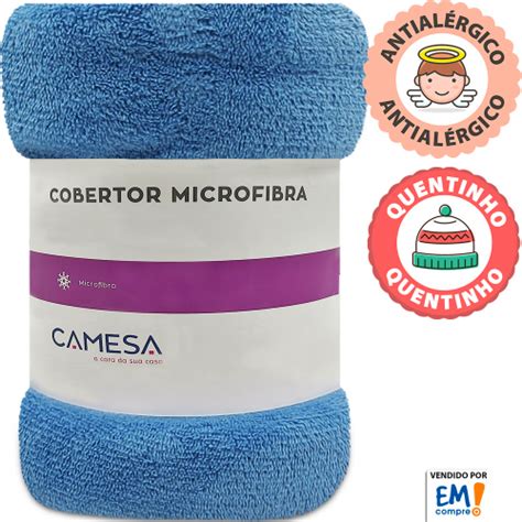 Kit 2 Manta Cobertor Casal Microfibra Soft Macia 180x220cm em Promoção