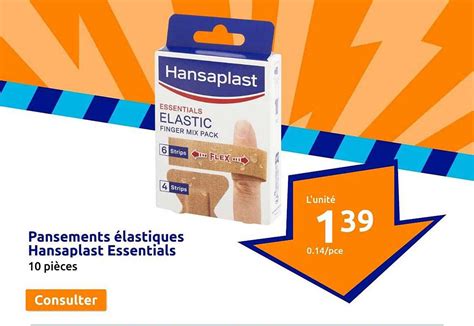 Promo Pansements Lastiques Hansaplast Essentials Chez Action