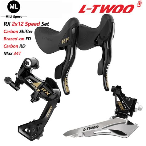 LTWOO RX 2x12 Speed 24s Road Bike Shifter Rear Derailleurs Front Group