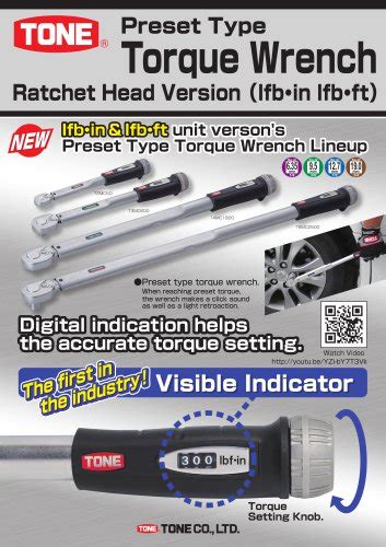 Catalog Torque Wrench Tone Co Ltd Japan Pdf Catalogs Technical