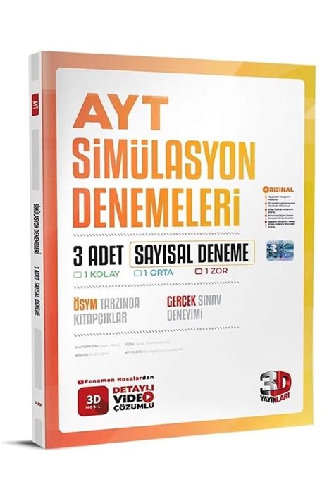 D Yay Nlar Ayt T M Dersler Say Sal Sim Lasyon Deneme S Nav Yeni