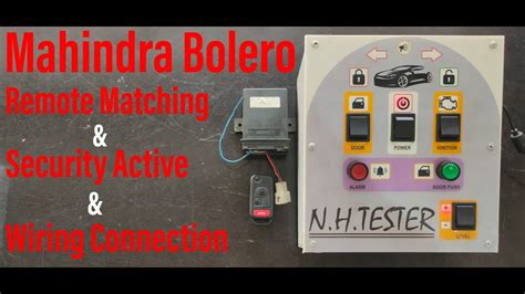 Mahindra Bolero Remote Matching Security Activate Wiring Diagram