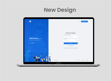 facebook login page redesign  omar mohamed  dribbble