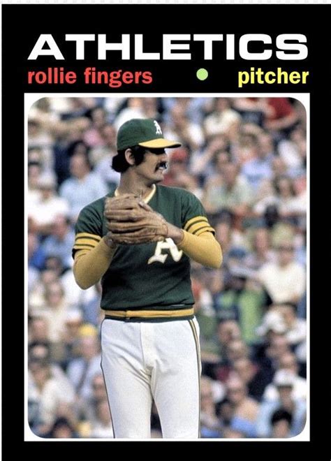 Baseball Star Baseball Players Baseball Cards Rollie Fingers Mlb