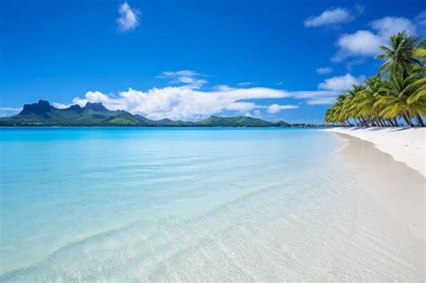 Premium AI Image | Breathtaking Bora Bora Beach in Tropical Paradise