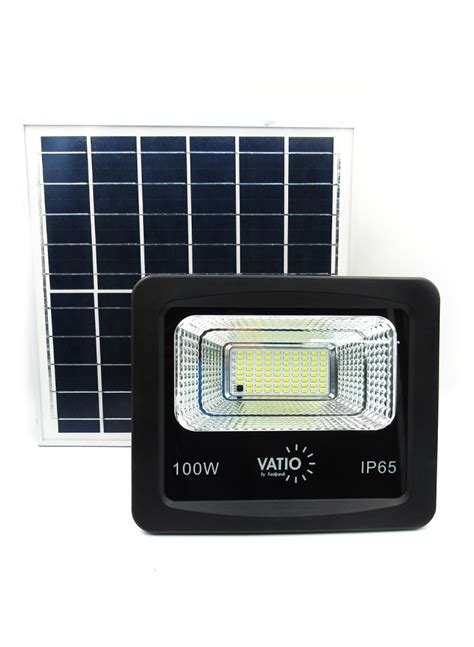 Pr S L Mpara Proyector Rectangular Led W Smd Con Panel Solar Y