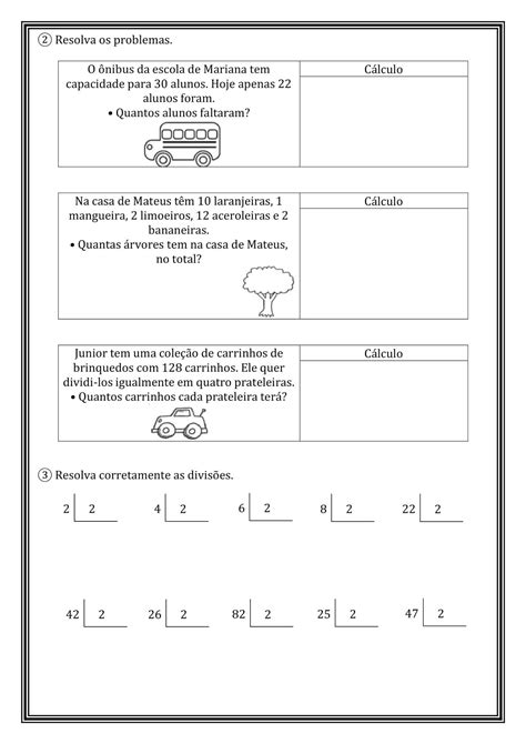 Atividade De Divisão 5 Ano Revoeduca