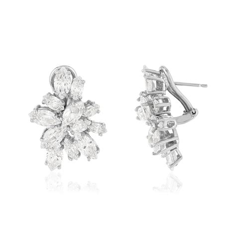 Boucles D Oreilles Pendants Argent 925 Zirconias MATY