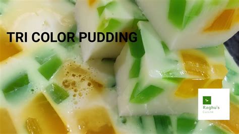 Tri Color Pudding Agar Agar Puddingchinagrassrecipesoeasytomake