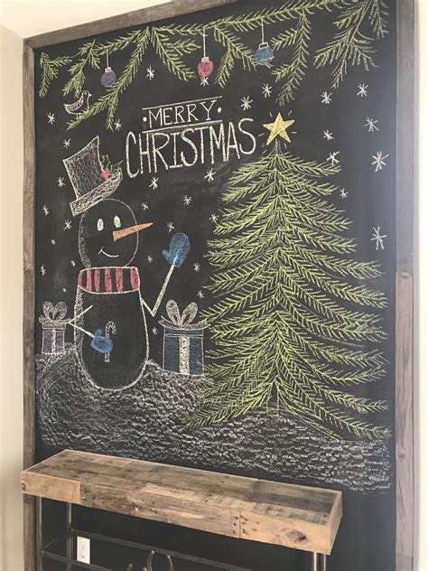 Holiday Chalkboard Christmas Decor Diy Christmas Chalkboard