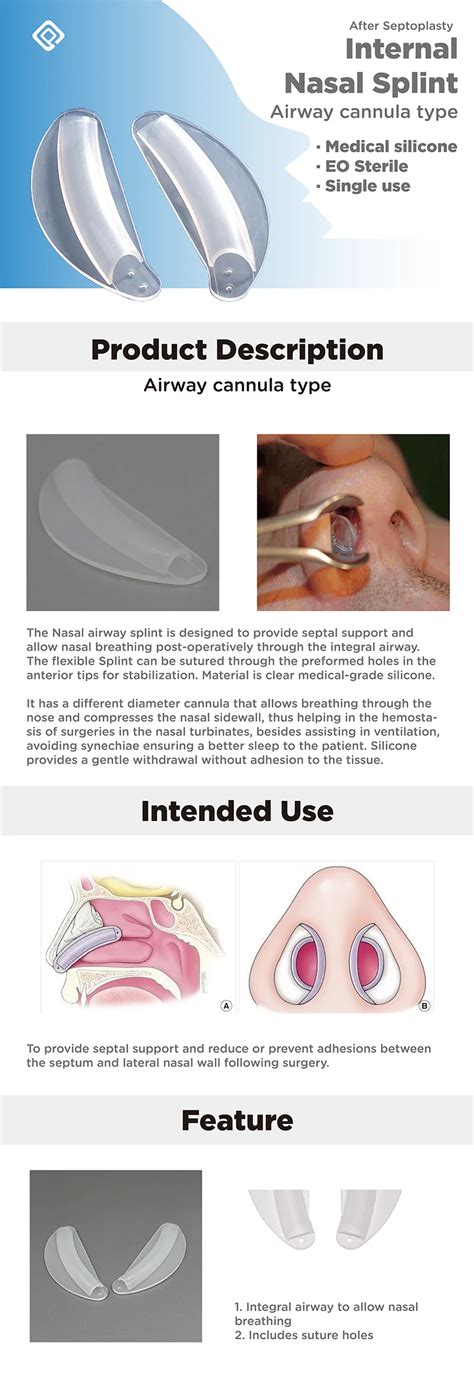 Internal Nasal Airways Splint Large Internal Nasal Splint Buy