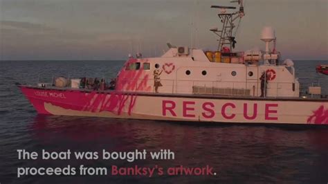 Elusive Street Artist Banksy Unveils New Refugee Rescue Boat