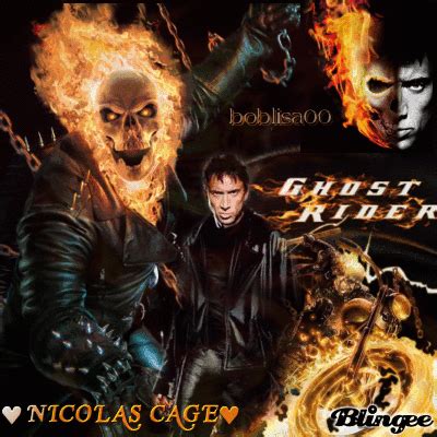 NICOLAS CAGE AS GHOST RIDER Picture #124864755 | Blingee.com