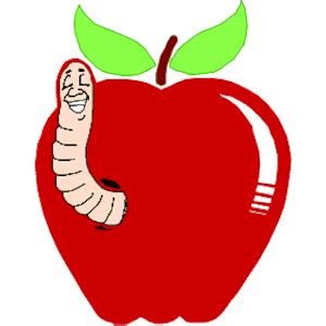 Apple Worm Clipart Fun Images Of Wiggly Worms In Apples