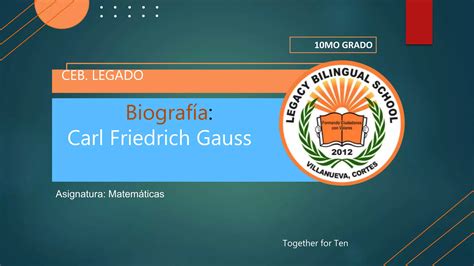 Carl Friedrich Gauss Biografia Ppt